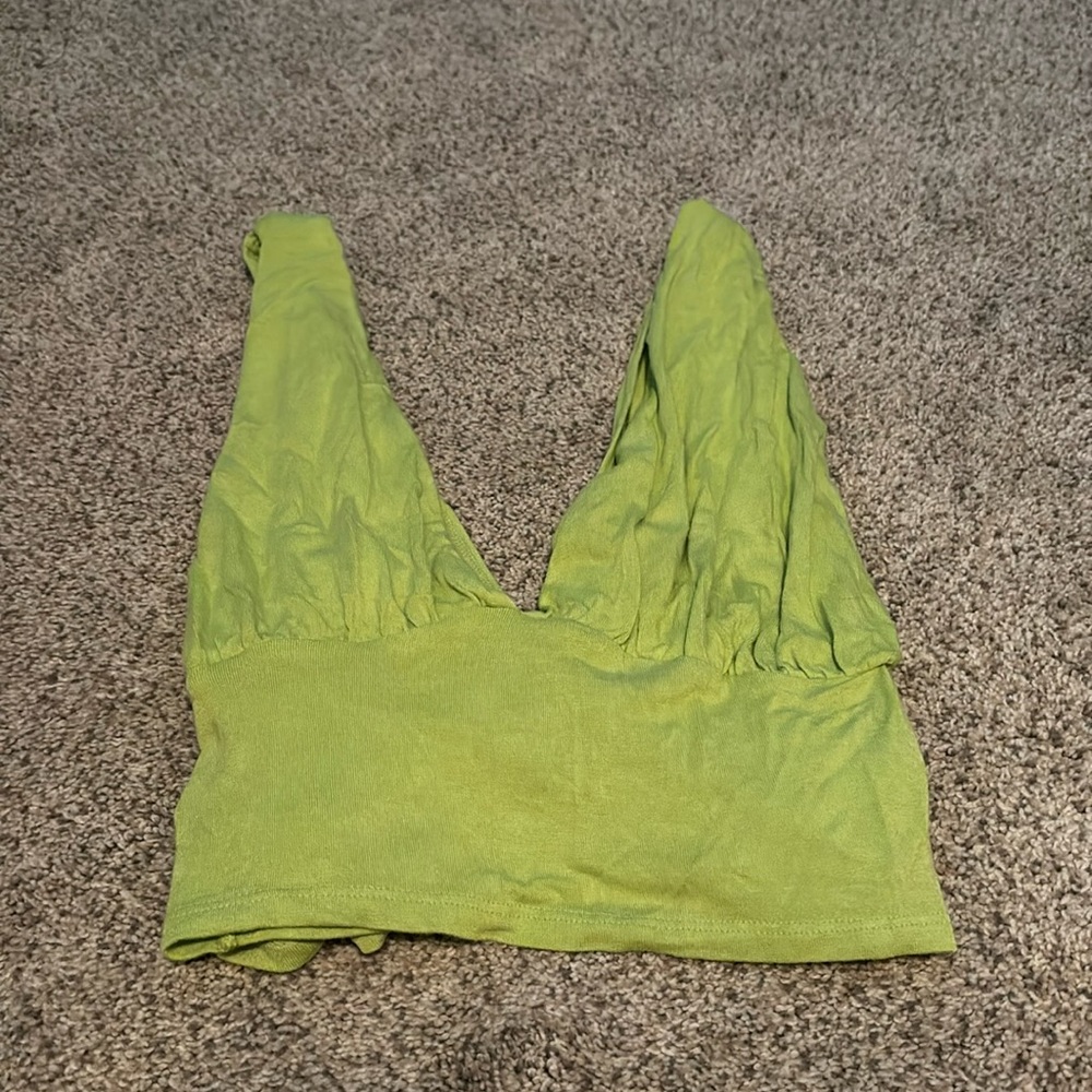 Pacsun low cut green top (size small)